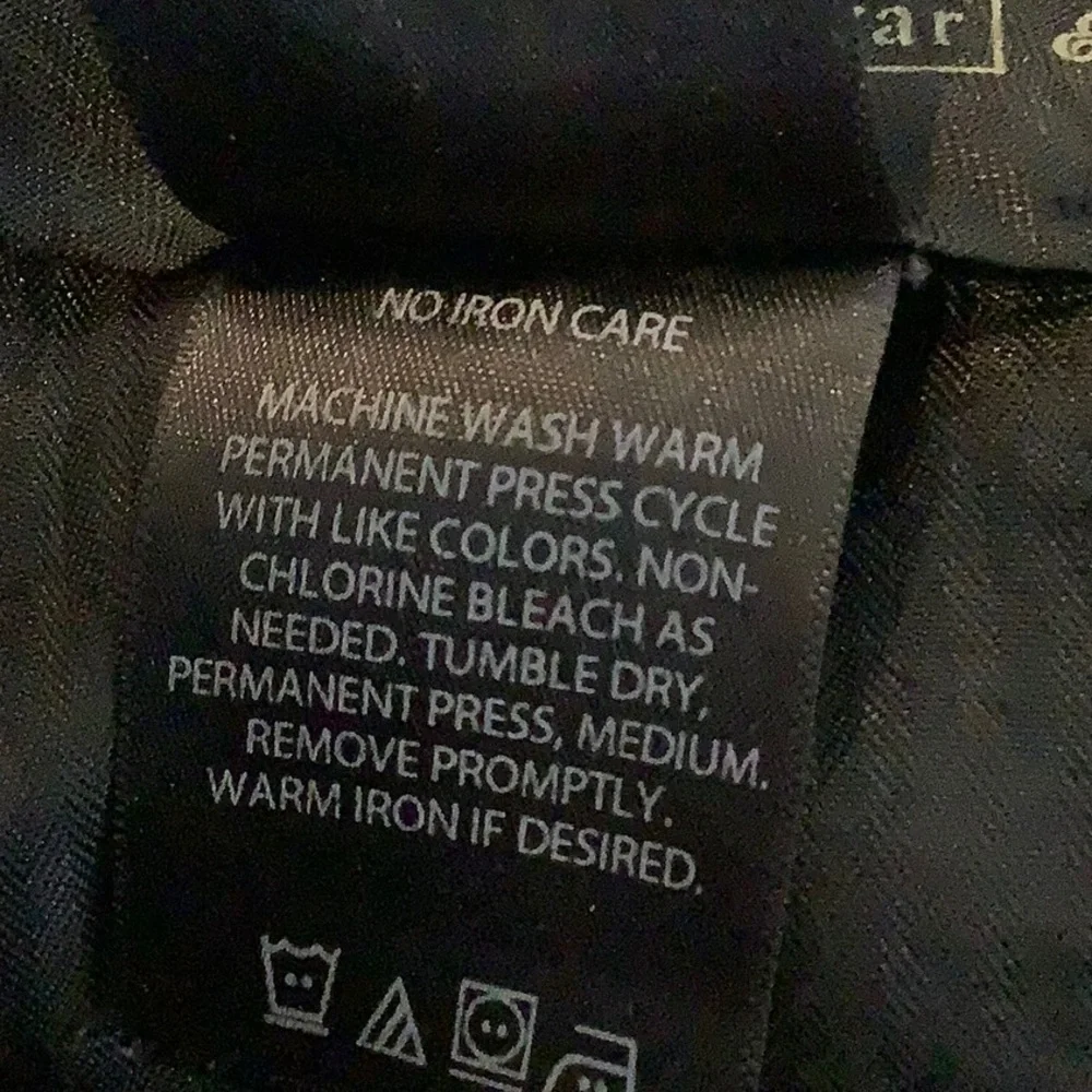 HAGGAR Men’s Black No Iron Flat Front Career Professional Formal Dress Pants 38